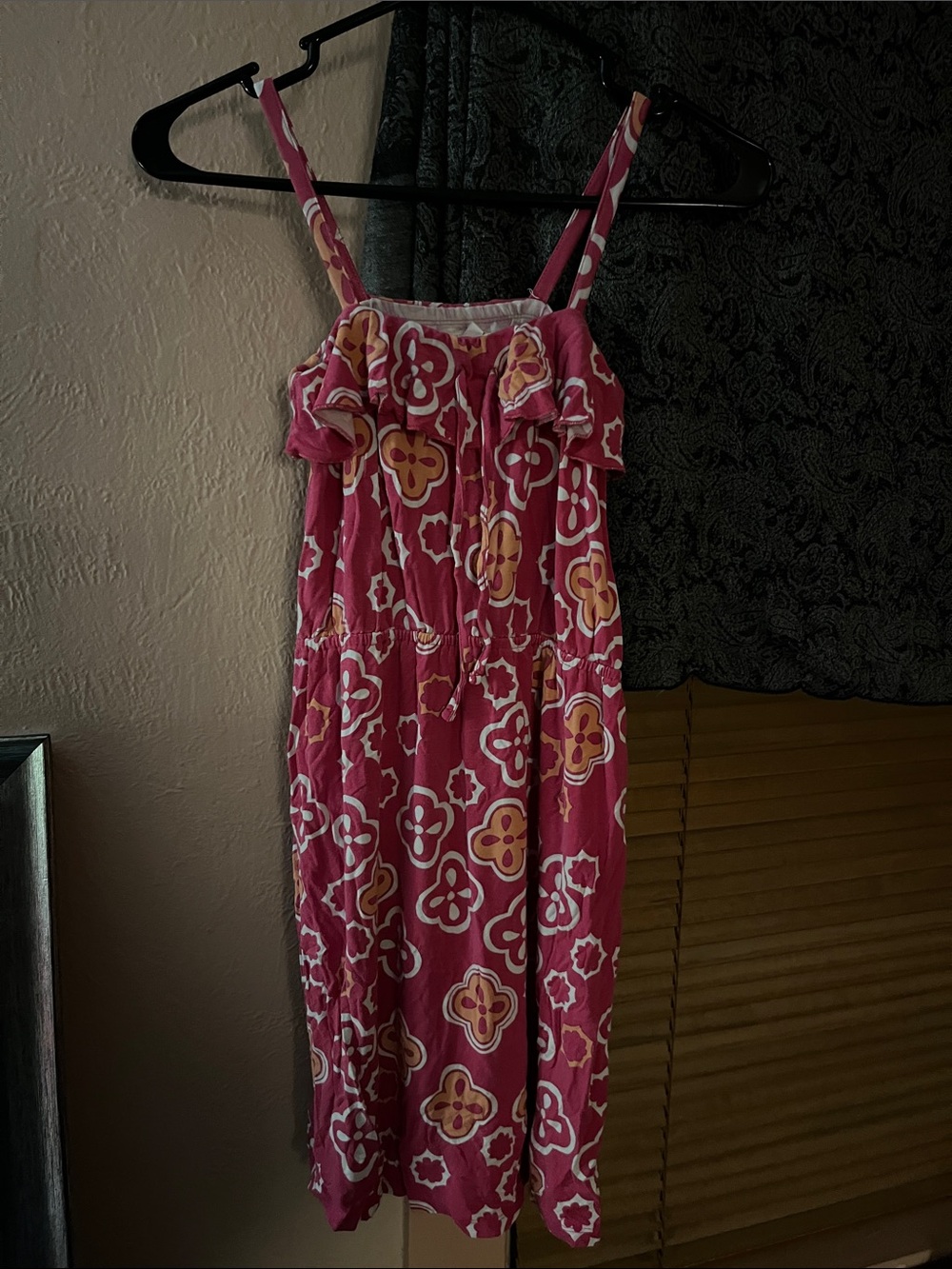 Old Navy Pink Floral Ruffle Sundress